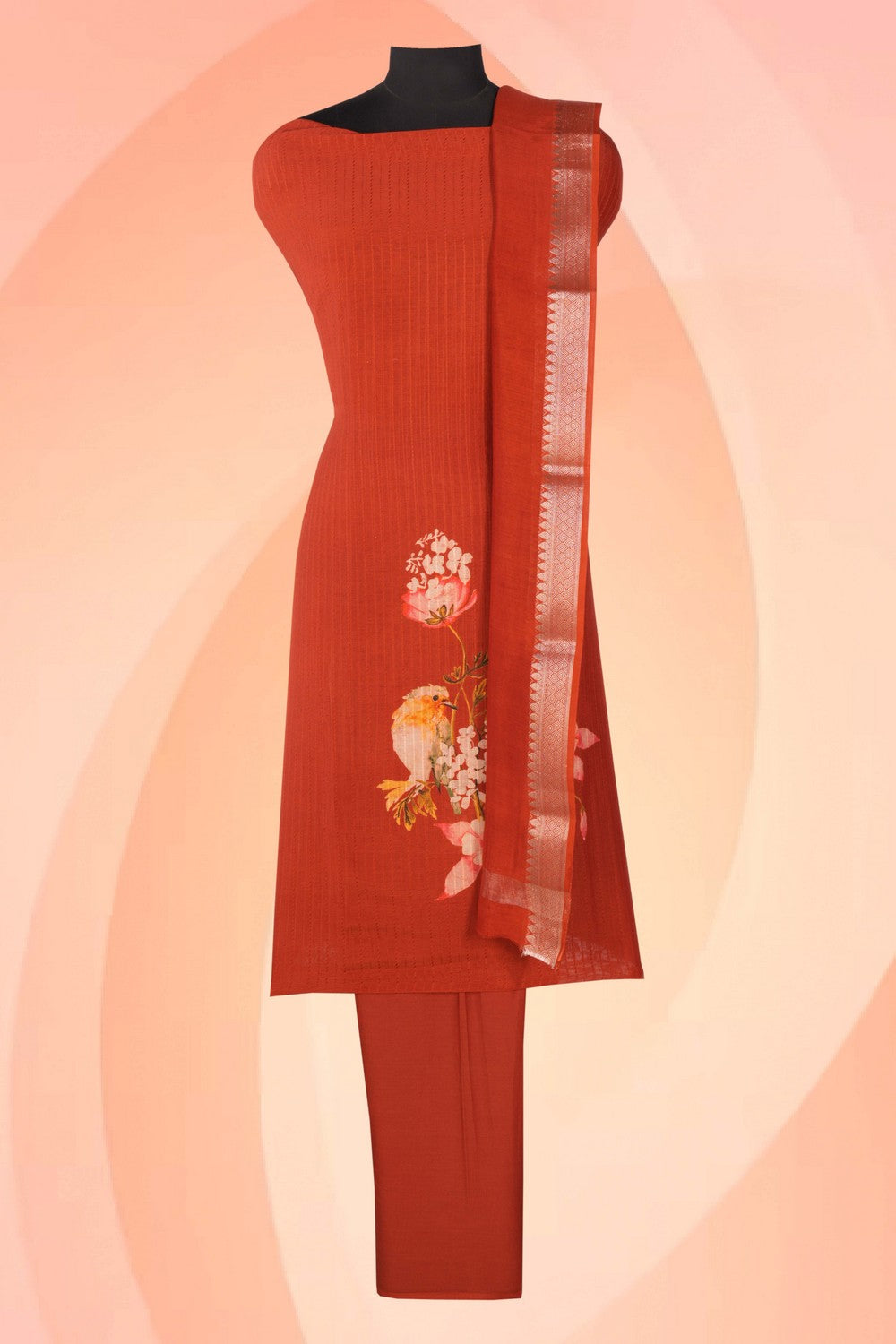 Image of Unstitched Suit Set Fabric (3 Pcs Set)